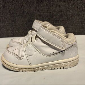Jordan 1 Flight Basketball Shoes Child Sz 6C White Athletic #654954-100 Leather